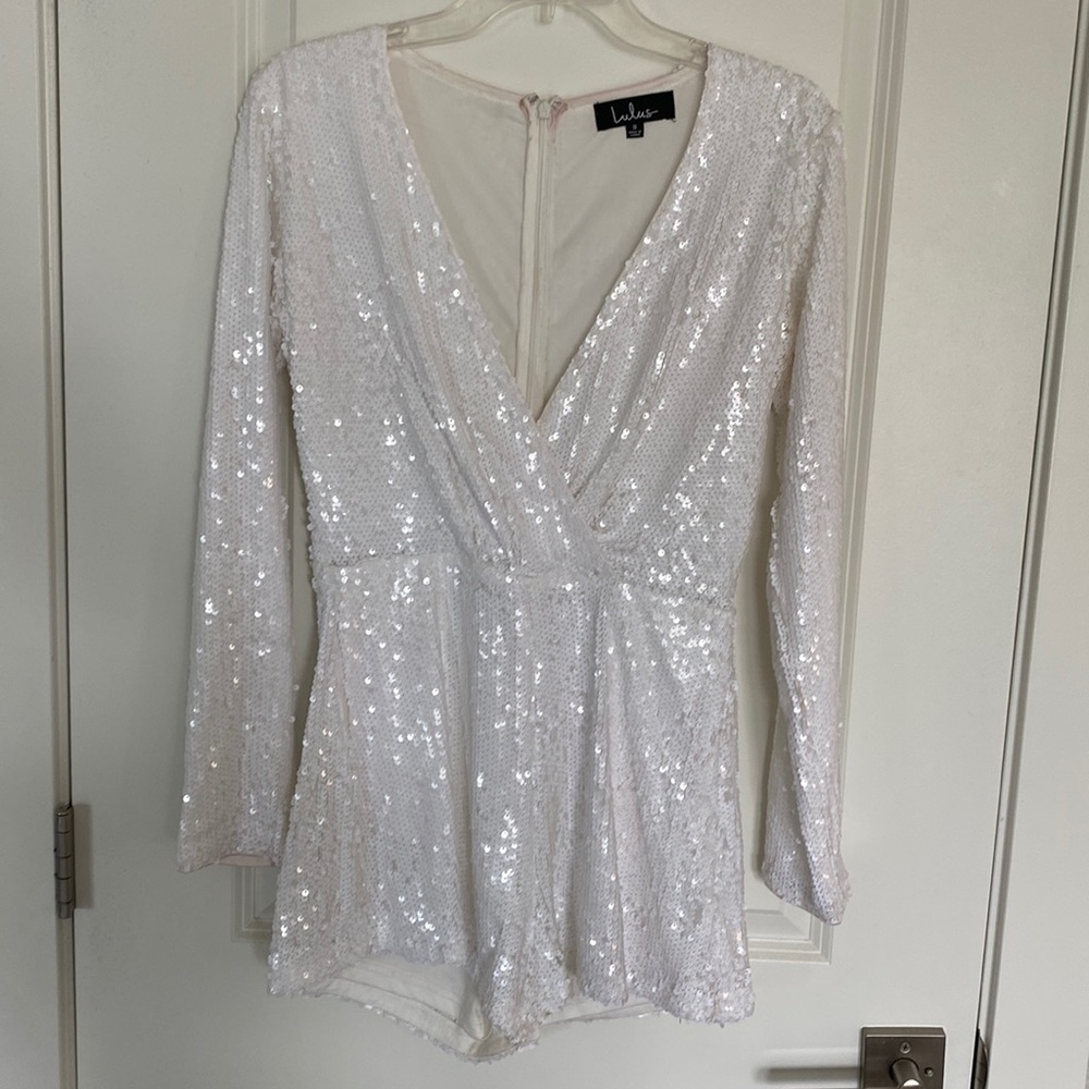 Lulus White Sparkle Romper